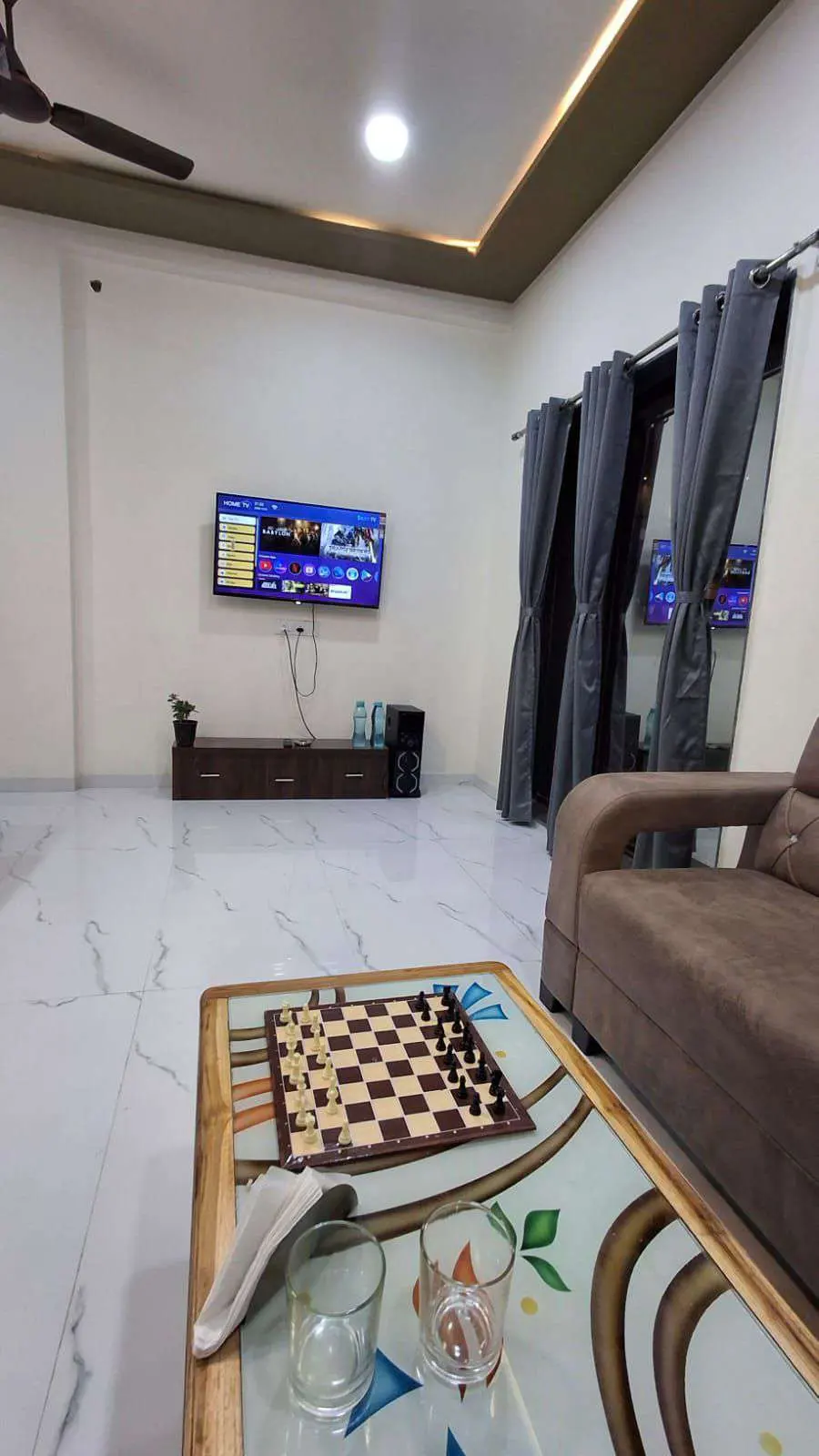 Living and lounge area in Shuubh Aavishkar 2BHK Villa, a 2 BHK villa in Lonavala on rent