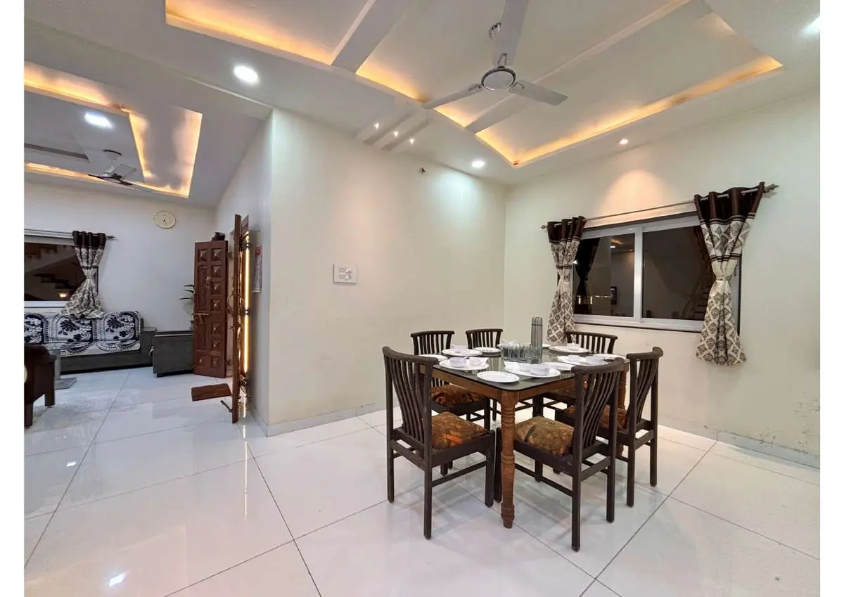Living and lounge area in Duke's Nose Villa, a 4 BHK villa in Lonavala on rent