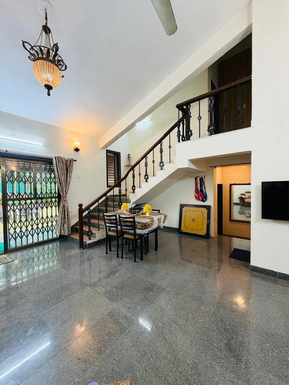 Living and lounge area in Elite Villa, a 4 BHK villa in Lonavala on rent