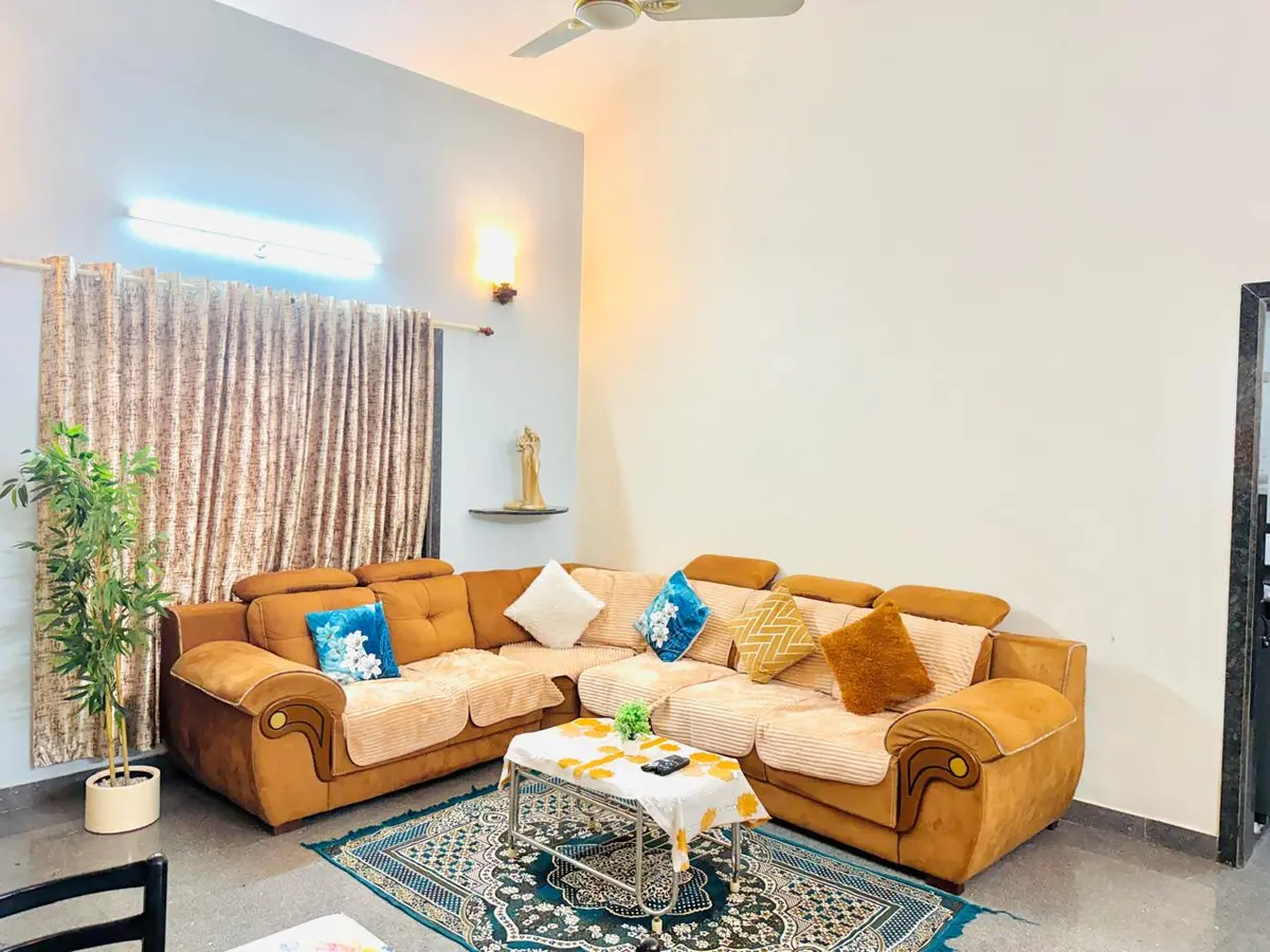 Living and lounge area in Elite Villa, a 4 BHK villa in Lonavala on rent