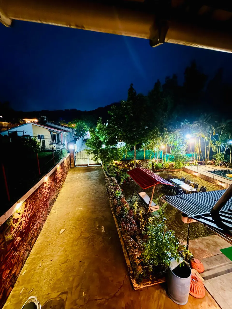 Terrace and outdoor space at Elite Villa, a 4 BHK villa in Lonavala on rent