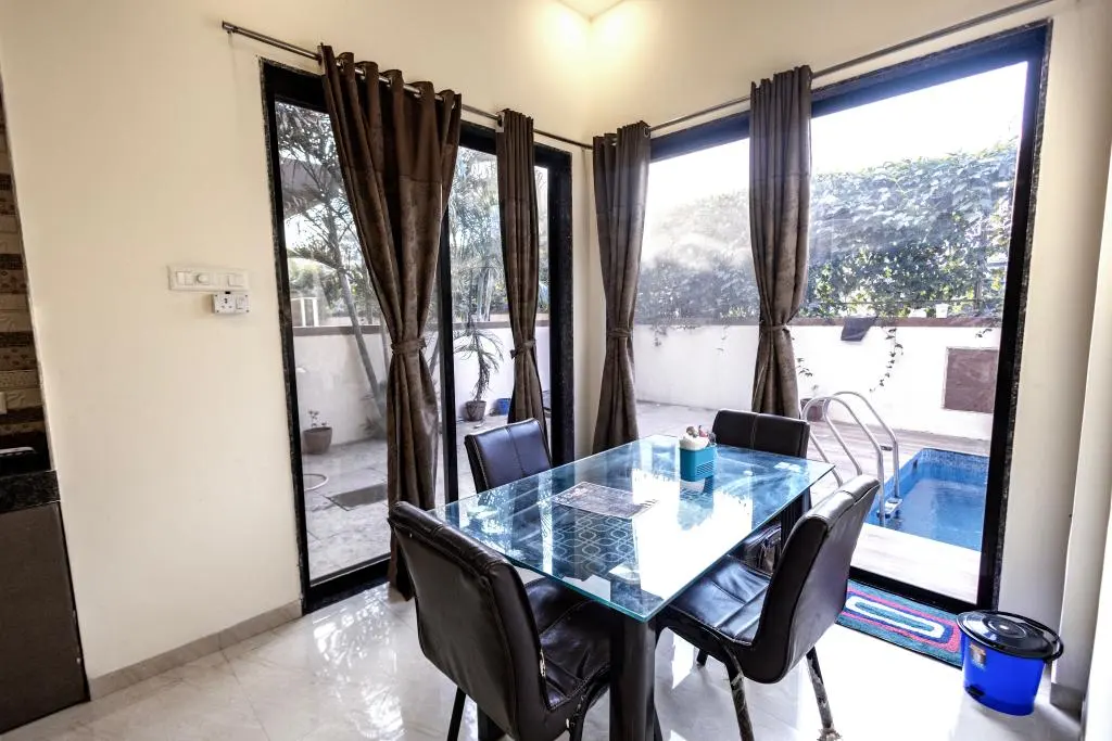 Living and lounge area in Rose Villa, a 4 BHK villa in Lonavala on rent