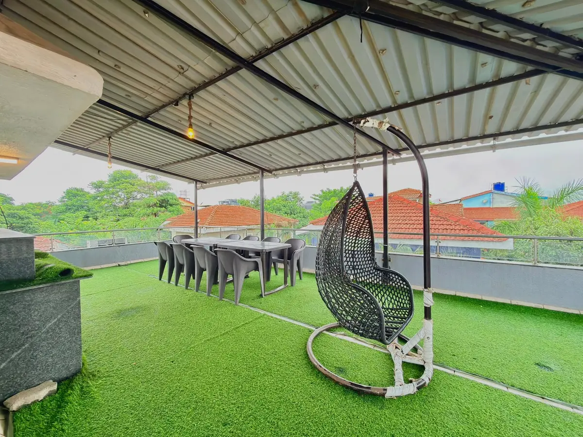 Terrace and outdoor space at Shuubh Star 4BHK Villa, a 4 BHK villa in Lonavala on rent