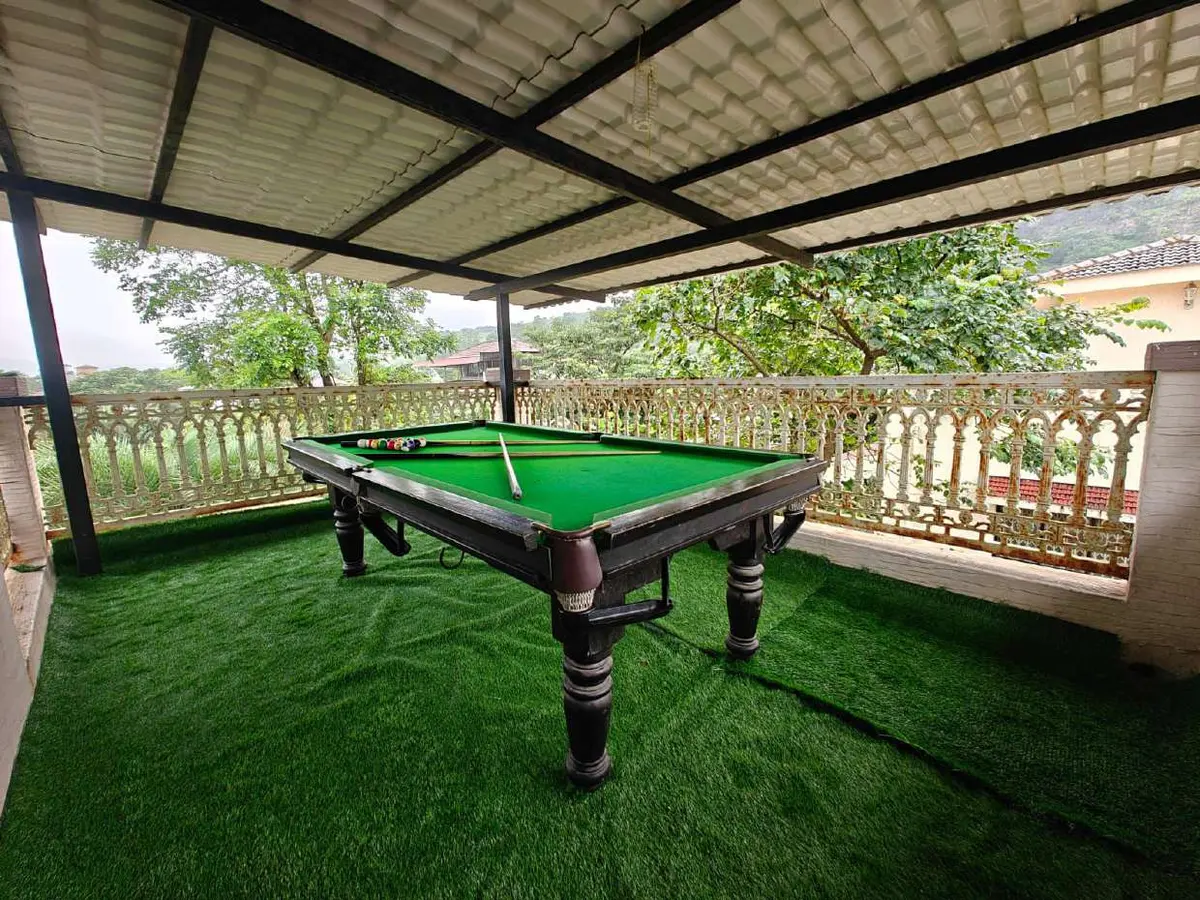 Terrace and outdoor space at Shuubh Staycation 3BHK Villa, a 3 BHK villa in Lonavala on rent