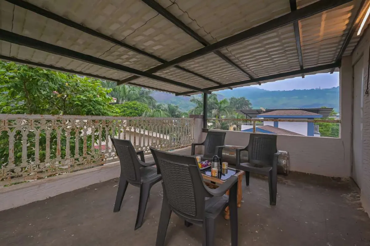 Terrace and outdoor space at Shuubh Staycation 3BHK Villa, a 3 BHK villa in Lonavala on rent