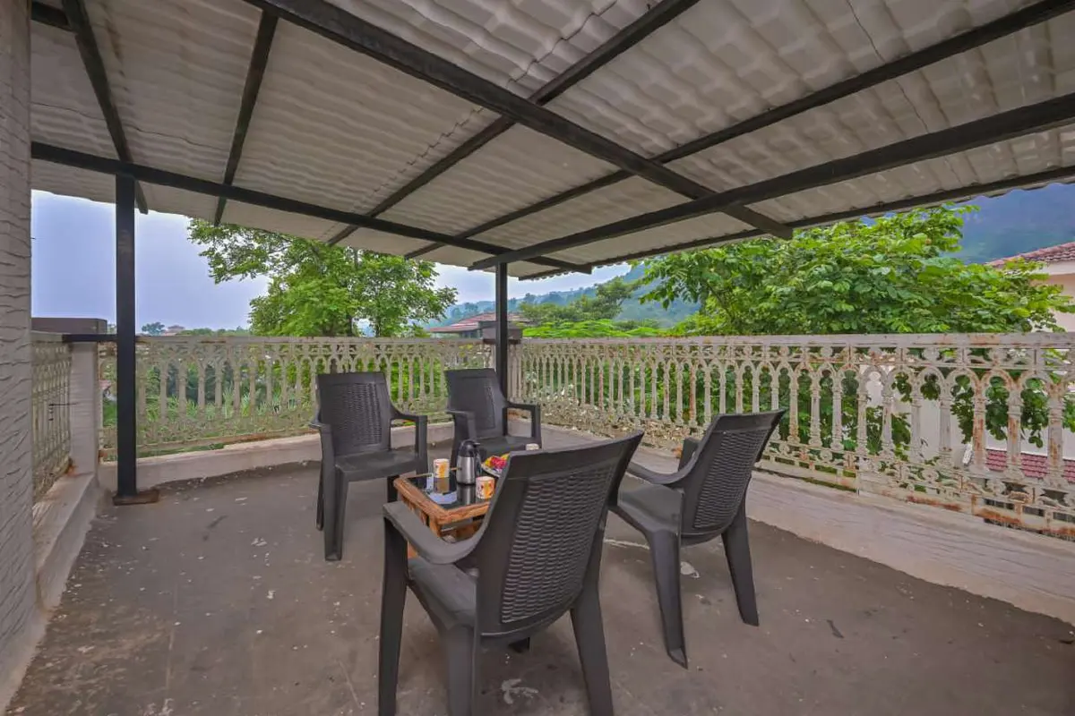 Terrace and outdoor space at Shuubh Staycation 3BHK Villa, a 3 BHK villa in Lonavala on rent